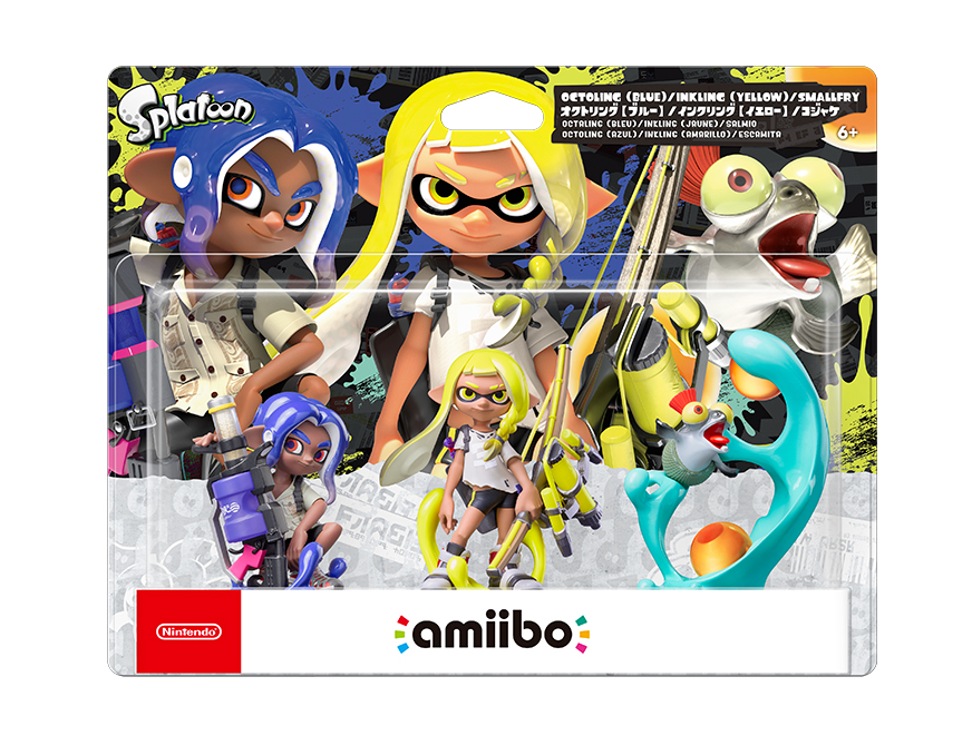 Nintendo Amiibo Splatoon 3 Blue Octoling Inkling Smallfry Set of 3 figures Nintendo Amiibo Splatoon 3 Blue Octoling Inkling Smallfry Set of 3 figures